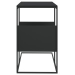 vidaXL Masă laterală, negru, 55x36x59,5 cm, lemn compozit vidaXL Masă laterală, negru, 55x36x59,5 cm, lemn compozit