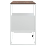 vidaXL Masă laterală, alb, 55x36x59,5 cm, lemn compozit vidaXL Masă laterală, alb, 55x36x59,5 cm, lemn compozit