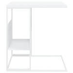 vidaXL Masă laterală, alb, 55x36x59,5 cm, lemn compozit vidaXL Masă laterală, alb, 55x36x59,5 cm, lemn compozit