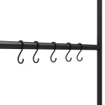 vidaXL Scară suport pentru prosoape, 5 niveluri, negru, 58x175 cm fier vidaXL Scară suport pentru prosoape, 5 niveluri, negru, 58x175 cm fier