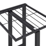 vidaXL Suport de flori cu 4 etaje, cu roți, negru, 44x23x80 cm, fier vidaXL Suport de flori cu 4 etaje, cu roți, negru, 44x23x80 cm, fier
