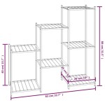 vidaXL Suport pentru flori, 83x25x80 cm, negru, fier