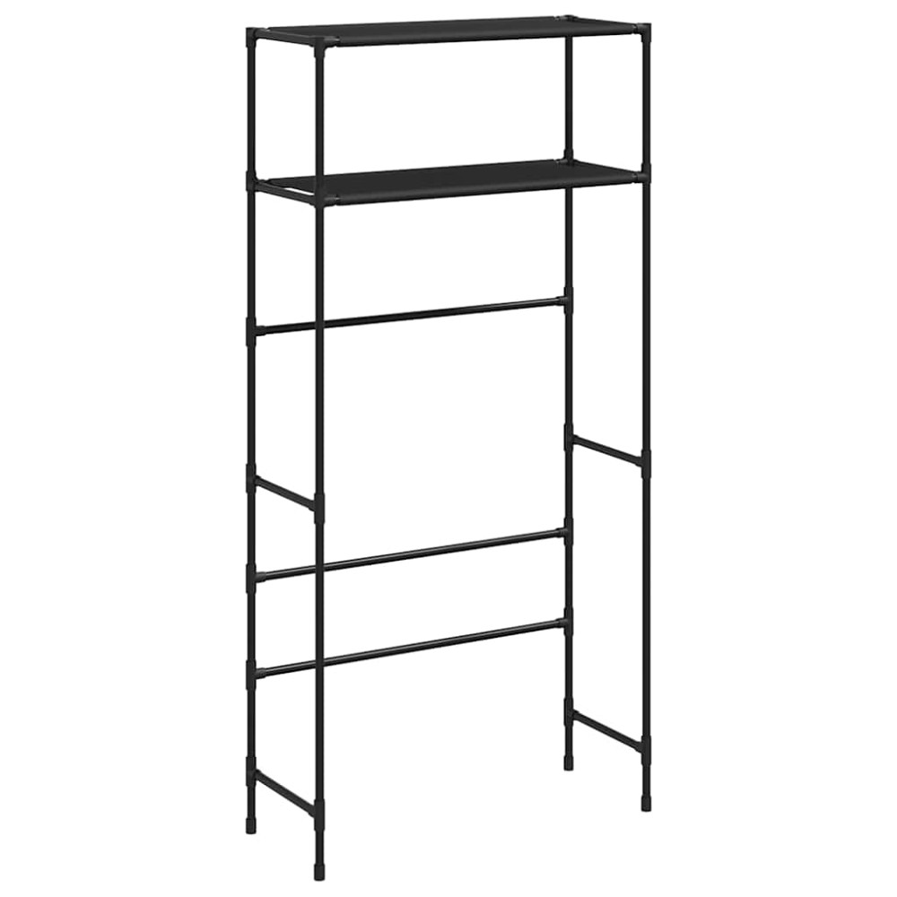 vidaXL Suport depozitare 2 niveluri mașină spălat negru 69x28x143cm