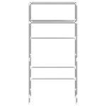 vidaXL Raft depozitare mașină spălat 2 niveluri gri 69x28x143 cm, fier vidaXL Raft depozitare mașină spălat 2 niveluri gri 69x28x143 cm, fier