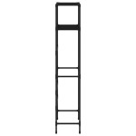 vidaXL Etajeră deasupra toaletei 2 polițe, negru, 53,5x28x143 cm, fier vidaXL Etajeră deasupra toaletei 2 polițe, negru, 53,5x28x143 cm, fier
