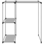 vidaXL Raft depozitare peste mașină de spălat gri 87x55x90,5 cm fier vidaXL Raft depozitare peste mașină de spălat gri 87x55x90,5 cm fier