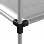 vidaXL Raft depozitare peste mașină de spălat gri 87x55x90,5 cm fier vidaXL Raft depozitare peste mașină de spălat gri 87x55x90,5 cm fier