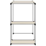 vidaXL Raft peste mașina de spălat, crem, 87x55x90,5 cm, fier vidaXL Raft peste mașina de spălat, crem, 87x55x90,5 cm, fier