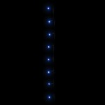 vidaXL Instalație cu 150 LED-uri, albastru, 15 m, PVC