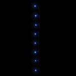 vidaXL Instalație cu 600 LED-uri, albastru, 60 m, PVC