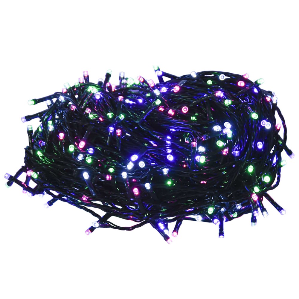 vidaXL Instalație cu 2000 LED-uri, pastel multicolor, 200 m, PVC