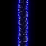 vidaXL Instalație tip cluster cu 400 LED-uri, albastru, 7,4 m, PVC