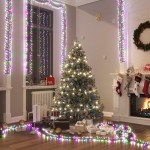 vidaXL Instalație tip cluster 400 LED-uri multicolor pastel 7,4 m PVC vidaXL Instalație tip cluster 400 LED-uri multicolor pastel 7,4 m PVC