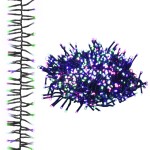 vidaXL Instalație cluster, 1000 LED-uri, multicolor pastel, 11 m, PVC