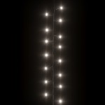 vidaXL Instalație compactă cu 400 LED-uri, alb rece, 13 m, PVC