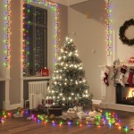 vidaXL Instalație compactă cu 400 LED-uri, multicolor, 13 m, PVC vidaXL Instalație compactă cu 400 LED-uri, multicolor, 13 m, PVC