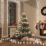 vidaXL Instalație compactă cu 2000 LED-uri, alb rece, 45 m, PVC vidaXL Instalație compactă cu 2000 LED-uri, alb rece, 45 m, PVC