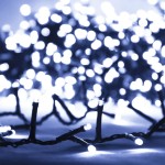 vidaXL Instalație compactă cu 3000 LED-uri, alb rece, 65 m, PVC