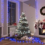 vidaXL Instalație compactă cu 3000 LED-uri, albastru, 65 m, PVC vidaXL Instalație compactă cu 3000 LED-uri, albastru, 65 m, PVC