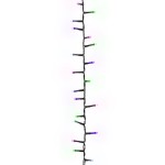 vidaXL Instalație compactă cu 3000 LED-uri pastel multicolor 65 m PVC