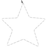 vidaXL Figurină stea de Crăciun, 48 LED-uri, alb cald, 56 cm vidaXL Figurină stea de Crăciun, 48 LED-uri, alb cald, 56 cm