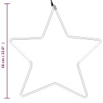 vidaXL Figurină stea de Crăciun, 48 LED-uri, alb cald, 56 cm vidaXL Figurină stea de Crăciun, 48 LED-uri, alb cald, 56 cm