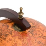 vidaXL Bar tip glob pământesc stativ sticle de vin, maro lemn eucalipt vidaXL Bar tip glob pământesc stativ sticle de vin, maro lemn eucalipt
