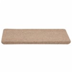 vidaXL Covorașe scări autoadezive, 15 buc., bej, 65x24,5x3,5 cm