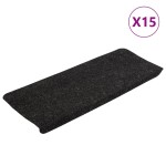 vidaXL Covorașe scări autoadezive, 15 buc., antracit, 65x24,5x3,5 cm vidaXL Covorașe scări autoadezive, 15 buc., antracit, 65x24,5x3,5 cm