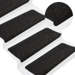 vidaXL Covorașe scări autoadezive, 15 buc., antracit, 65x24,5x3,5 cm vidaXL Covorașe scări autoadezive, 15 buc., antracit, 65x24,5x3,5 cm