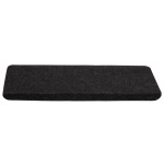 vidaXL Covorașe scări autoadezive, 15 buc., negru, 65x24,5x3,5 cm