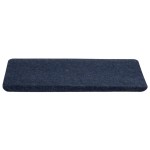 vidaXL Covorașe scări autoadezive, 15 buc., albastru, 65x24,5x3,5 cm