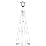 vidaXL Brad de Crăciun conic, 108 LED-uri, multicolor, 70x180 cm