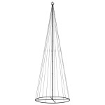 vidaXL Brad de Crăciun conic, 732 LED-uri, albastru, 160x500 cm