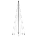 vidaXL Brad de Crăciun conic, 1134 LED-uri, albastru, 230x800 cm