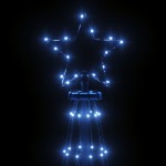 vidaXL Brad de Crăciun conic, 1134 LED-uri, albastru, 230x800 cm