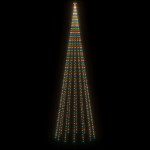 vidaXL Brad de Crăciun conic, 1134 LED-uri, multicolor, 230x800 cm