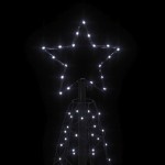 vidaXL Brad de Crăciun conic, 200 LED-uri, alb rece, 70x180 cm