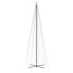 vidaXL Brad de Crăciun conic, 1400 LED-uri, alb rece, 160x500 cm vidaXL Brad de Crăciun conic, 1400 LED-uri, alb rece, 160x500 cm