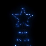 vidaXL Brad de Crăciun conic, 1400 LED-uri, albastru, 160x500 cm vidaXL Brad de Crăciun conic, 1400 LED-uri, albastru, 160x500 cm
