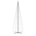 vidaXL Brad de Crăciun conic, 1400 LED-uri, multicolor, 160x500 cm vidaXL Brad de Crăciun conic, 1400 LED-uri, multicolor, 160x500 cm