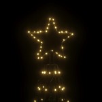 vidaXL Brad de Crăciun conic, 1400 LED-uri, alb cald, 160x500 cm vidaXL Brad de Crăciun conic, 1400 LED-uri, alb cald, 160x500 cm