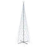 vidaXL Brad de Crăciun conic, 3000 LED-uri, alb rece, 230x800 cm vidaXL Brad de Crăciun conic, 3000 LED-uri, alb rece, 230x800 cm