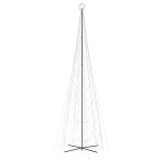 vidaXL Brad de Crăciun conic, 3000 LED-uri, alb rece, 230x800 cm vidaXL Brad de Crăciun conic, 3000 LED-uri, alb rece, 230x800 cm