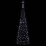 vidaXL Brad de Crăciun conic, 3000 LED-uri, alb rece, 230x800 cm vidaXL Brad de Crăciun conic, 3000 LED-uri, alb rece, 230x800 cm