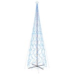vidaXL Brad de Crăciun conic, 3000 LED-uri, albastru, 230x800 cm vidaXL Brad de Crăciun conic, 3000 LED-uri, albastru, 230x800 cm