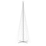 vidaXL Brad de Crăciun conic, 3000 LED-uri, albastru, 230x800 cm vidaXL Brad de Crăciun conic, 3000 LED-uri, albastru, 230x800 cm