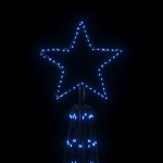 vidaXL Brad de Crăciun conic, 3000 LED-uri, albastru, 230x800 cm vidaXL Brad de Crăciun conic, 3000 LED-uri, albastru, 230x800 cm
