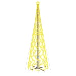 vidaXL Brad de Crăciun conic, 3000 LED-uri, alb cald, 230x800 cm