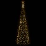 vidaXL Brad de Crăciun conic, 3000 LED-uri, alb cald, 230x800 cm
